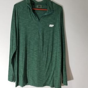 My Protein Heathered Green Workout Pullover Size L